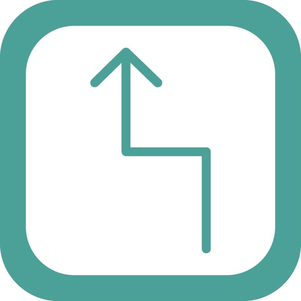 Zigzag Arrow Vector Icon