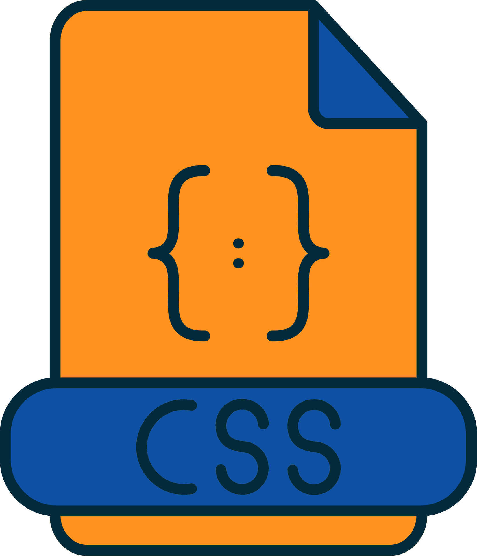Css Line Filled Two Colors Icon 37164292 Vector Art at Vecteezy
