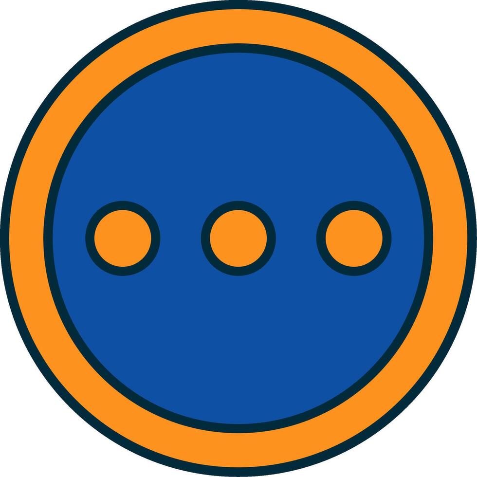 More free Line Filled Two Colors Icon vector