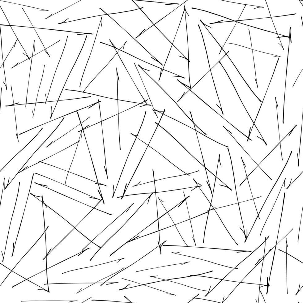 Seamless pattern with doodle arrows vector
