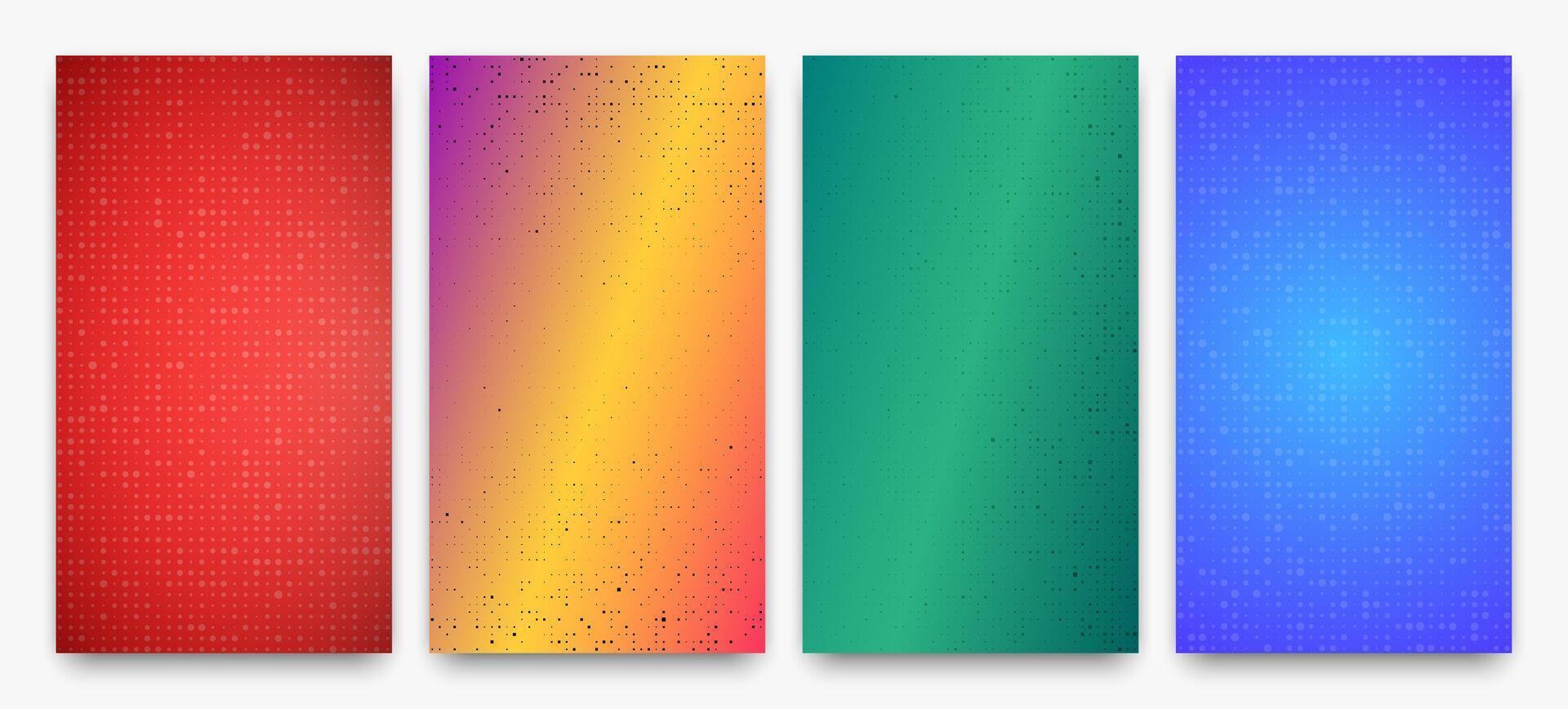 Abstract gradient geometric background of squares vector