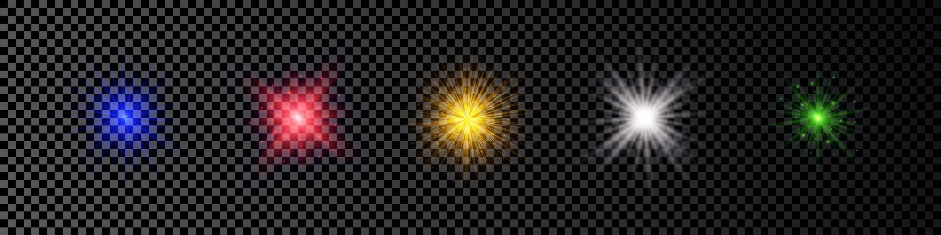 Light effect of lens flare vector