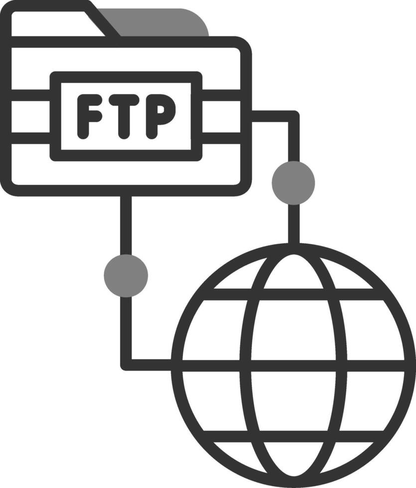 icono de vector ftp