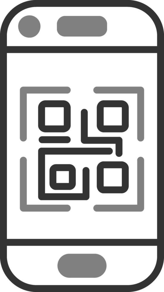 icono de vector de código qr