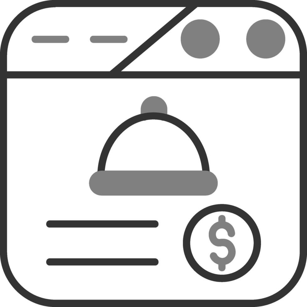 Online Food Order Vector Icon