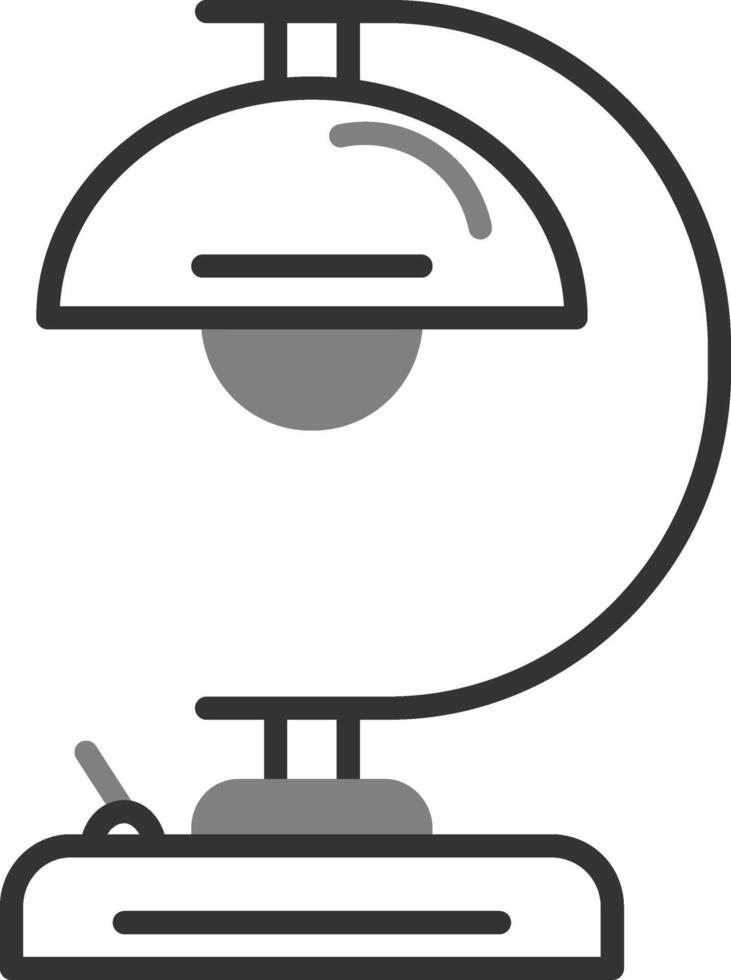 icono de vector de lámpara de mesa