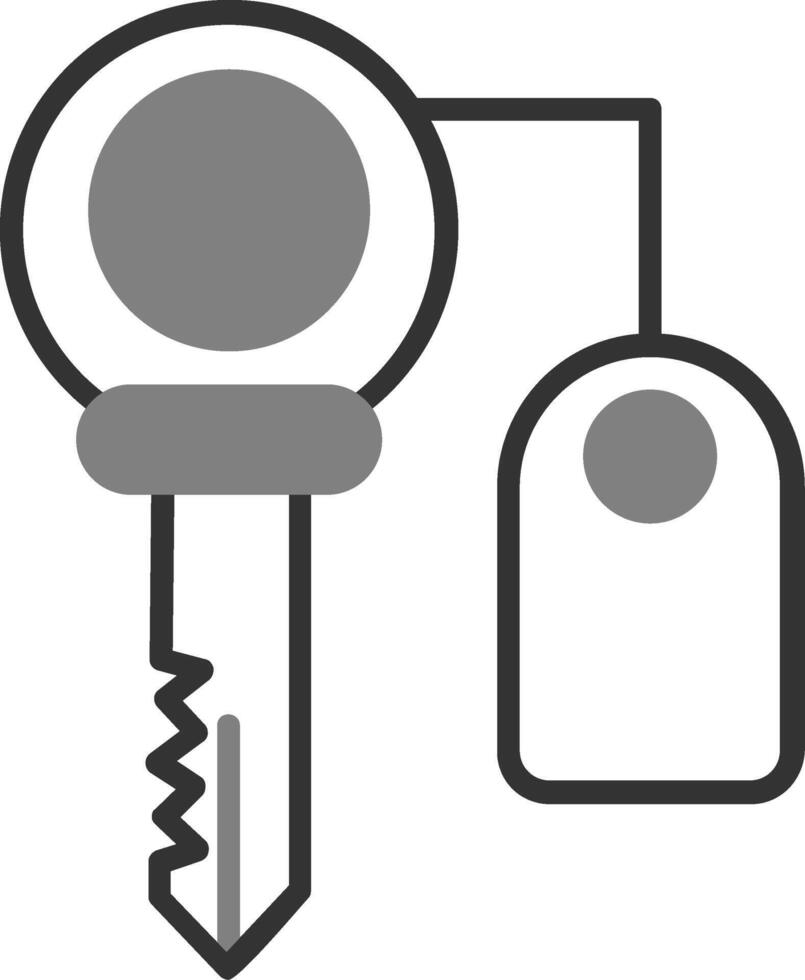 Room Key Vector Icon