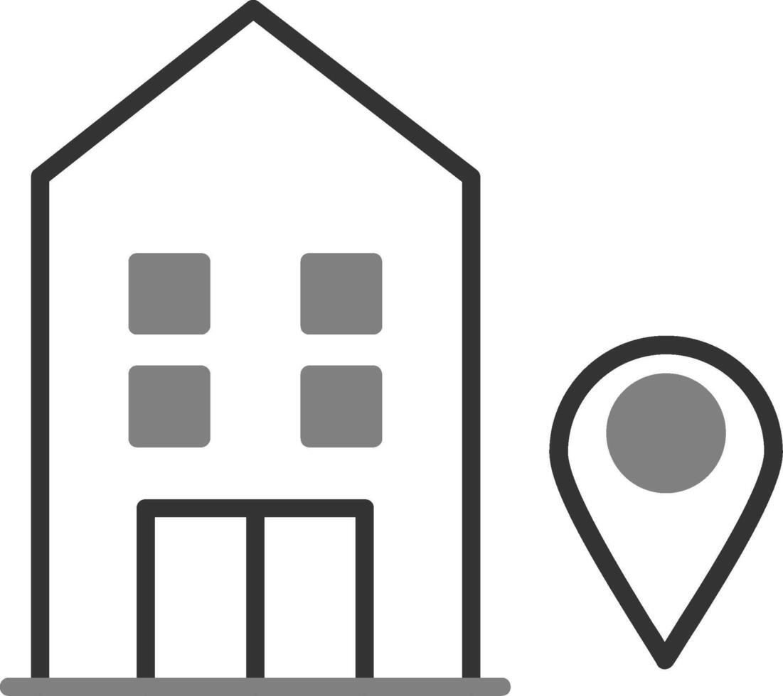 Hotel location Vector Icon