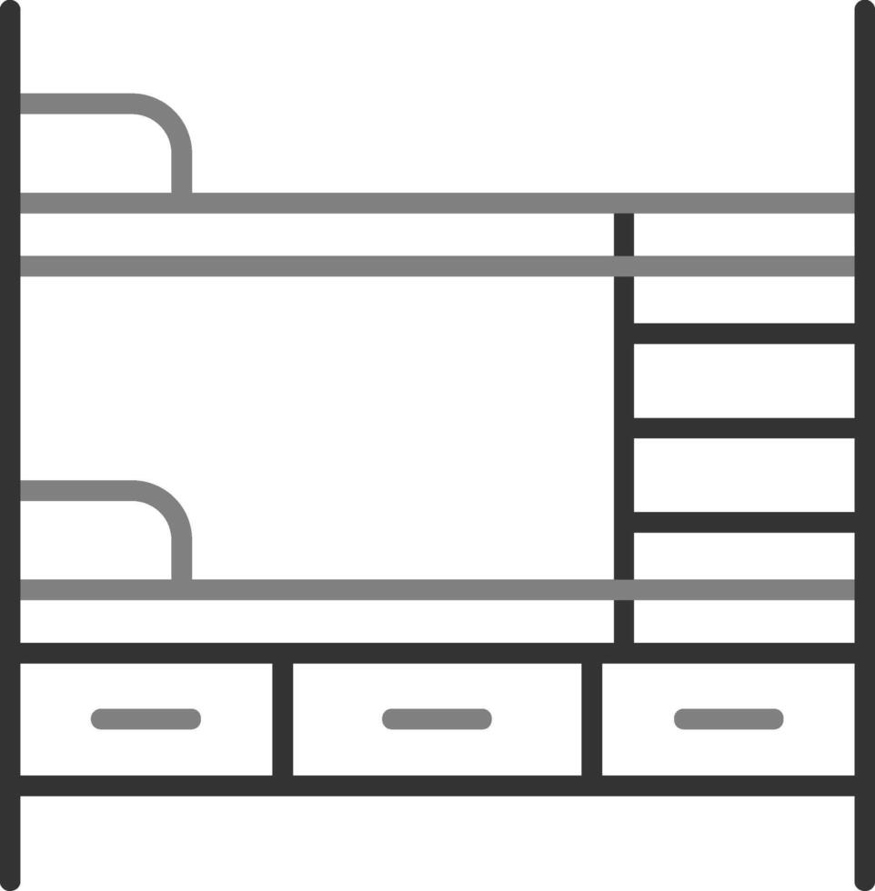 Bunk Bed Vector Icon