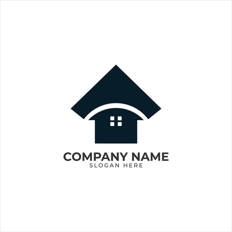 Real estate minimal logo vector