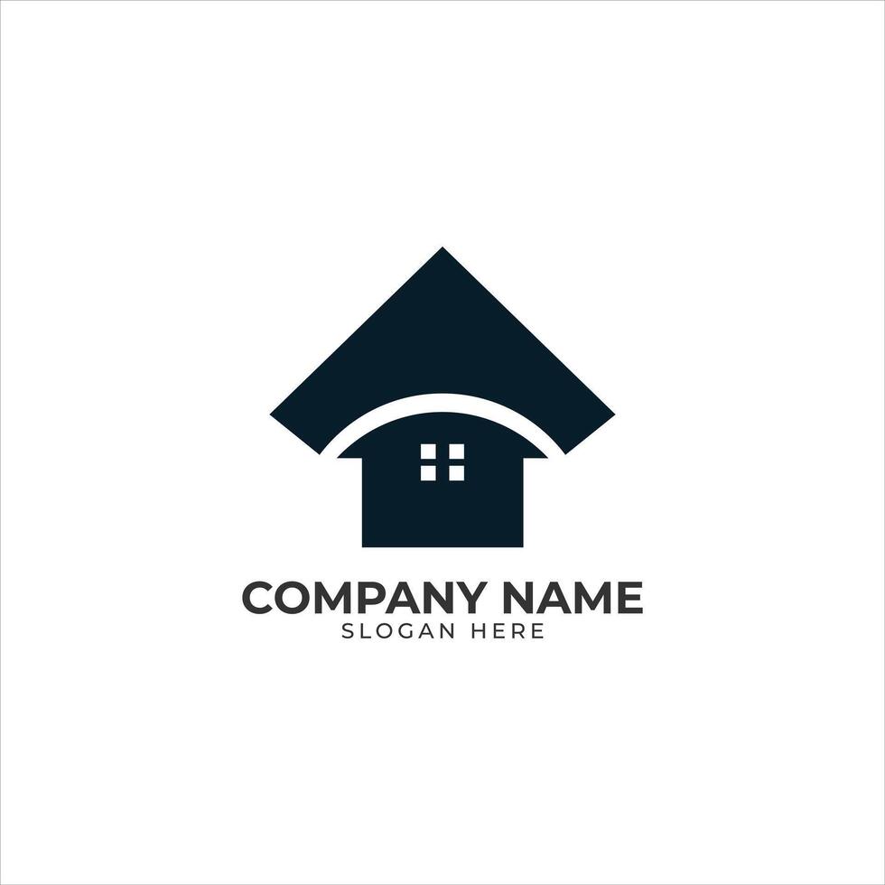 Real estate minimal logo vector