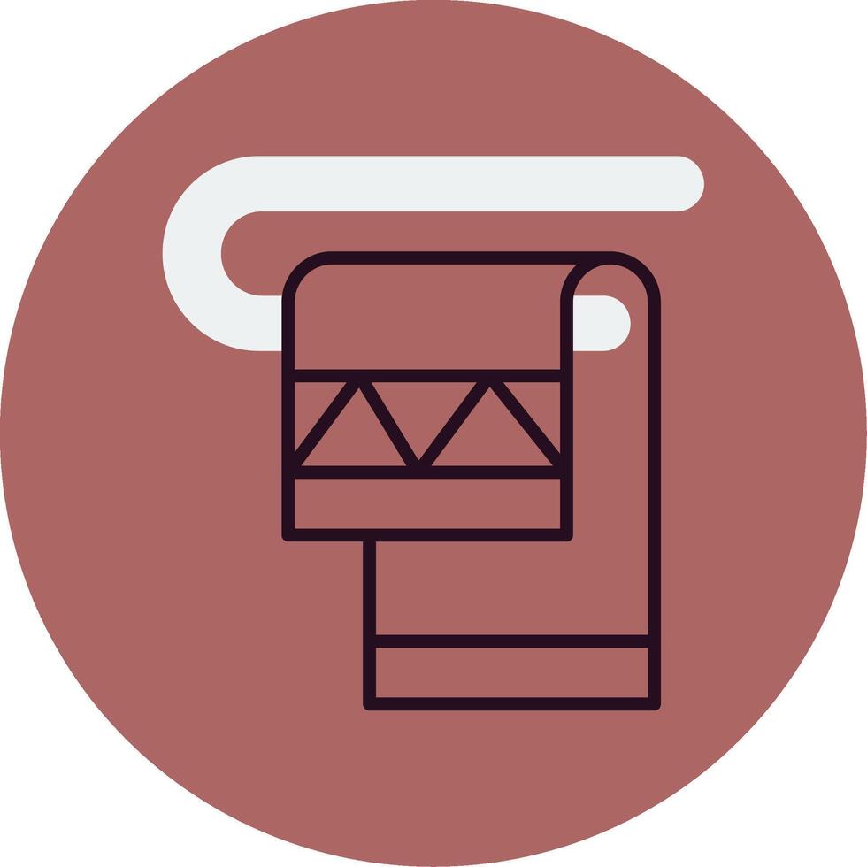 Towel Rack Vector Icon