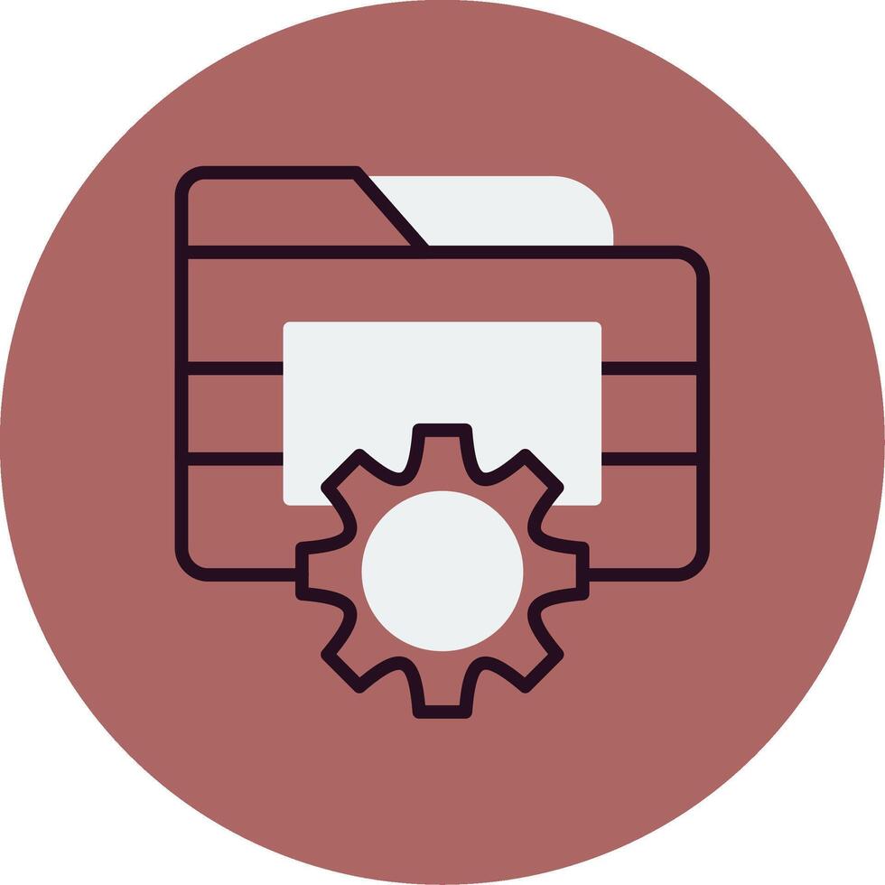 Folder Management Vector Icon