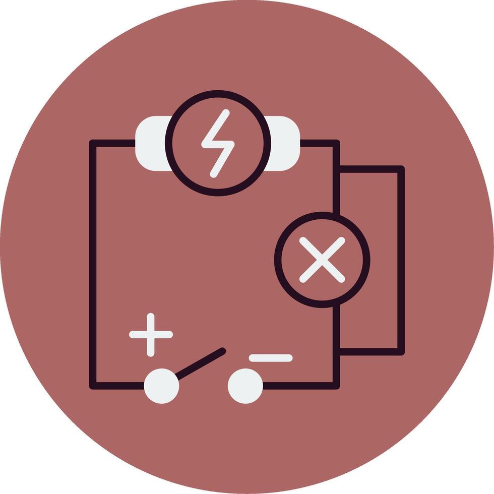 icono de vector de circuito eléctrico