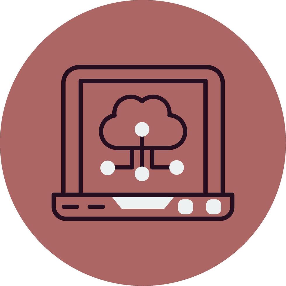 Cloud Computing Vector Icon