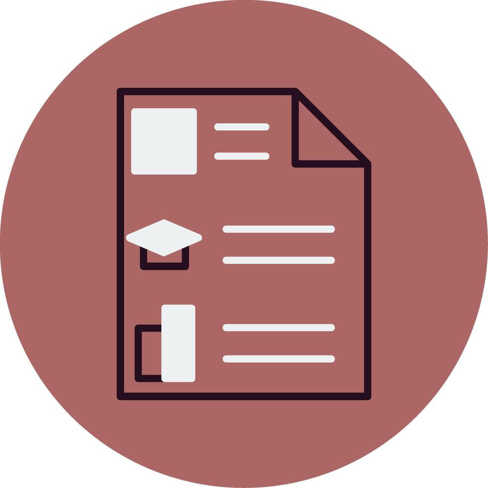 Curriculum Vitae Vector Icon