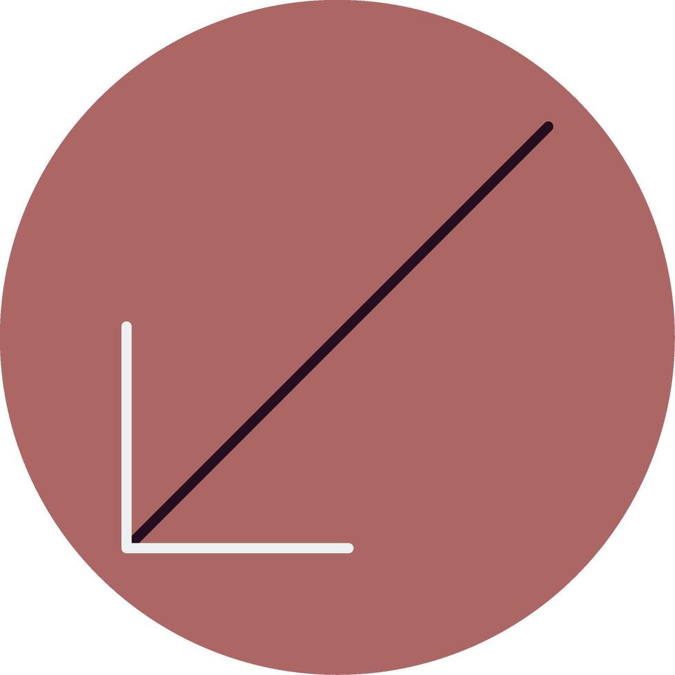 Down Left Arrow Vector Icon