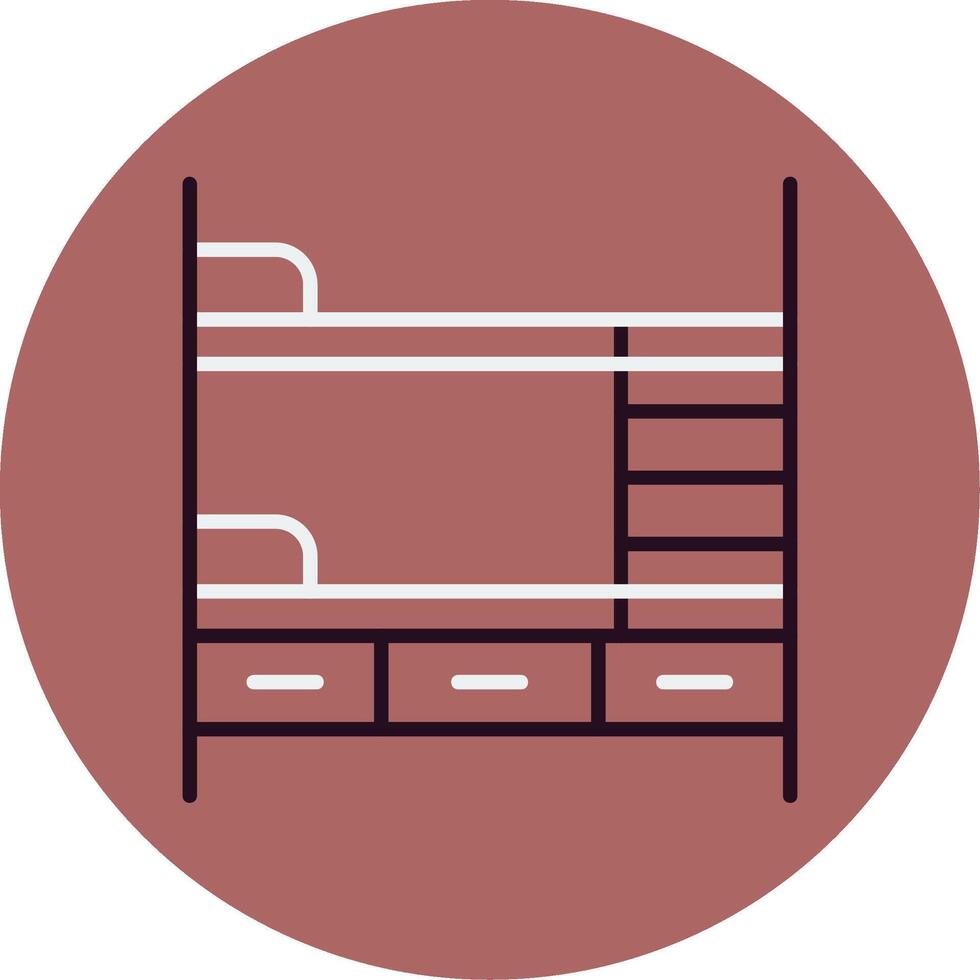 Bunk Bed Vector Icon