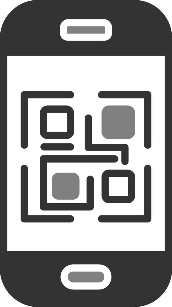 icono de vector de código qr