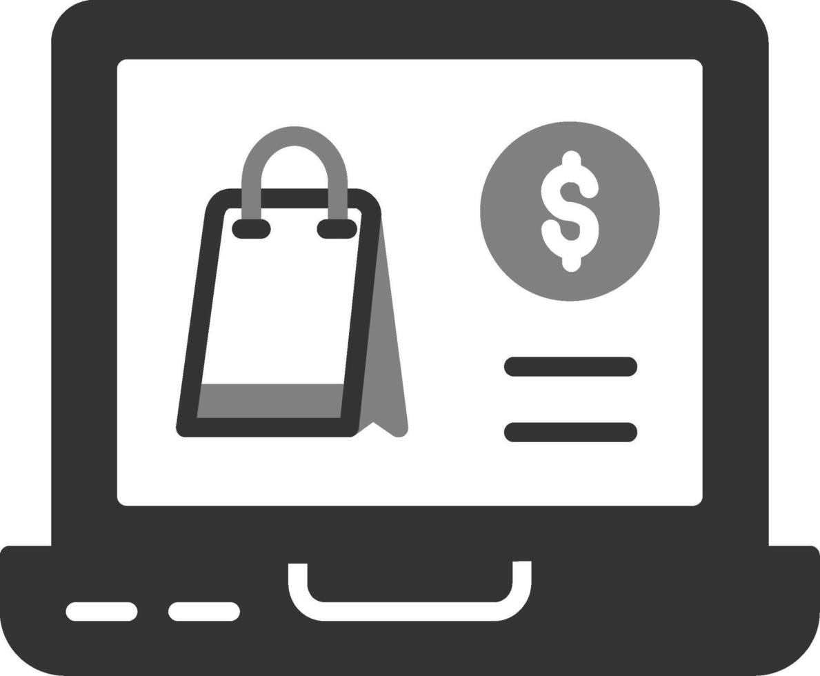 icono de vector de tienda online