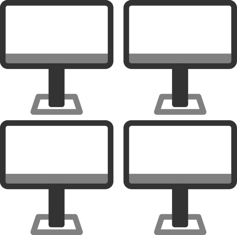 Monitors Vector Icon