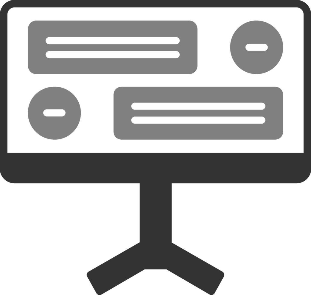 Desktop Computer Vector Icon