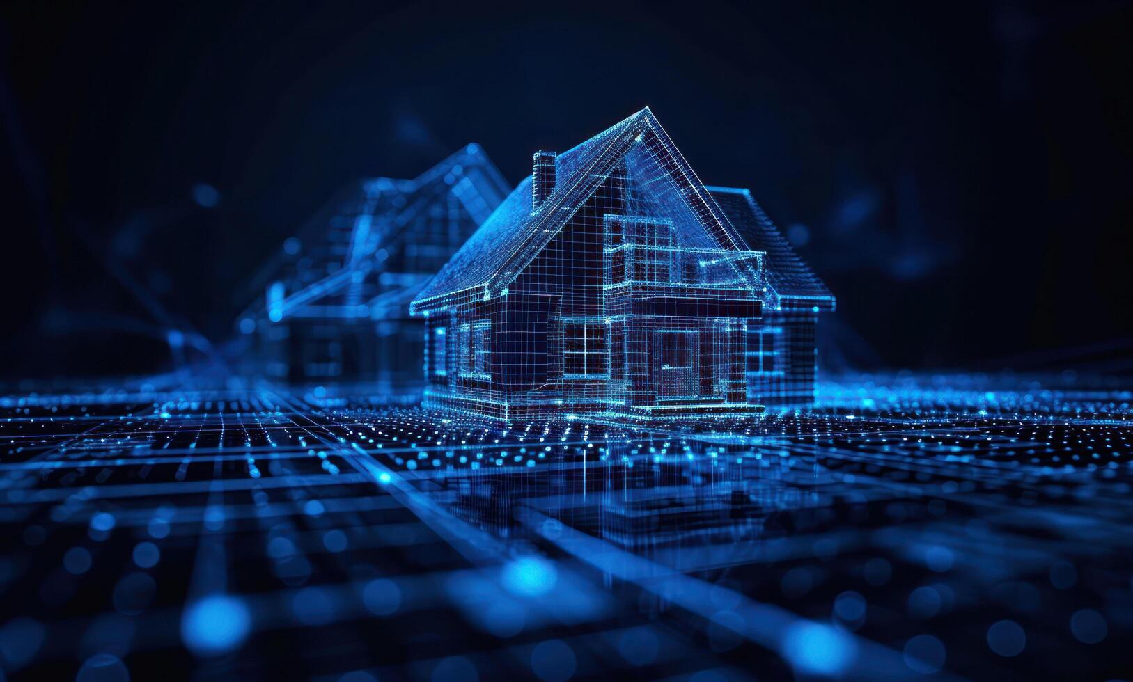 AI generated real estate digital visualization property photo