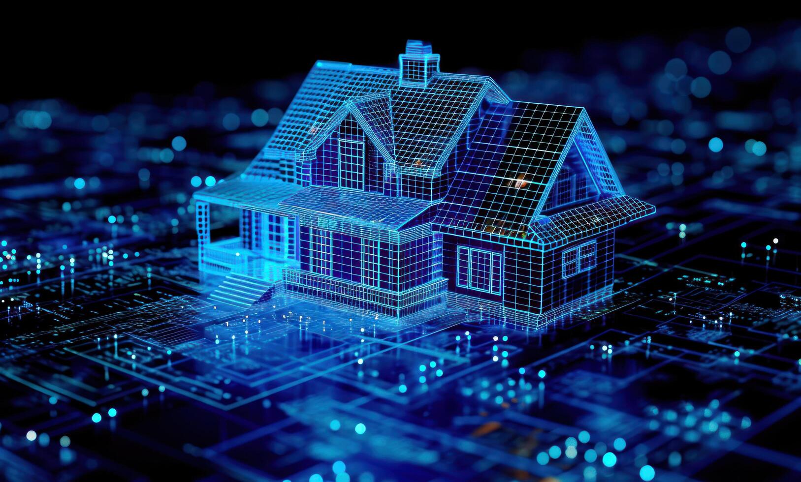 AI generated real estate digital visualization property photo