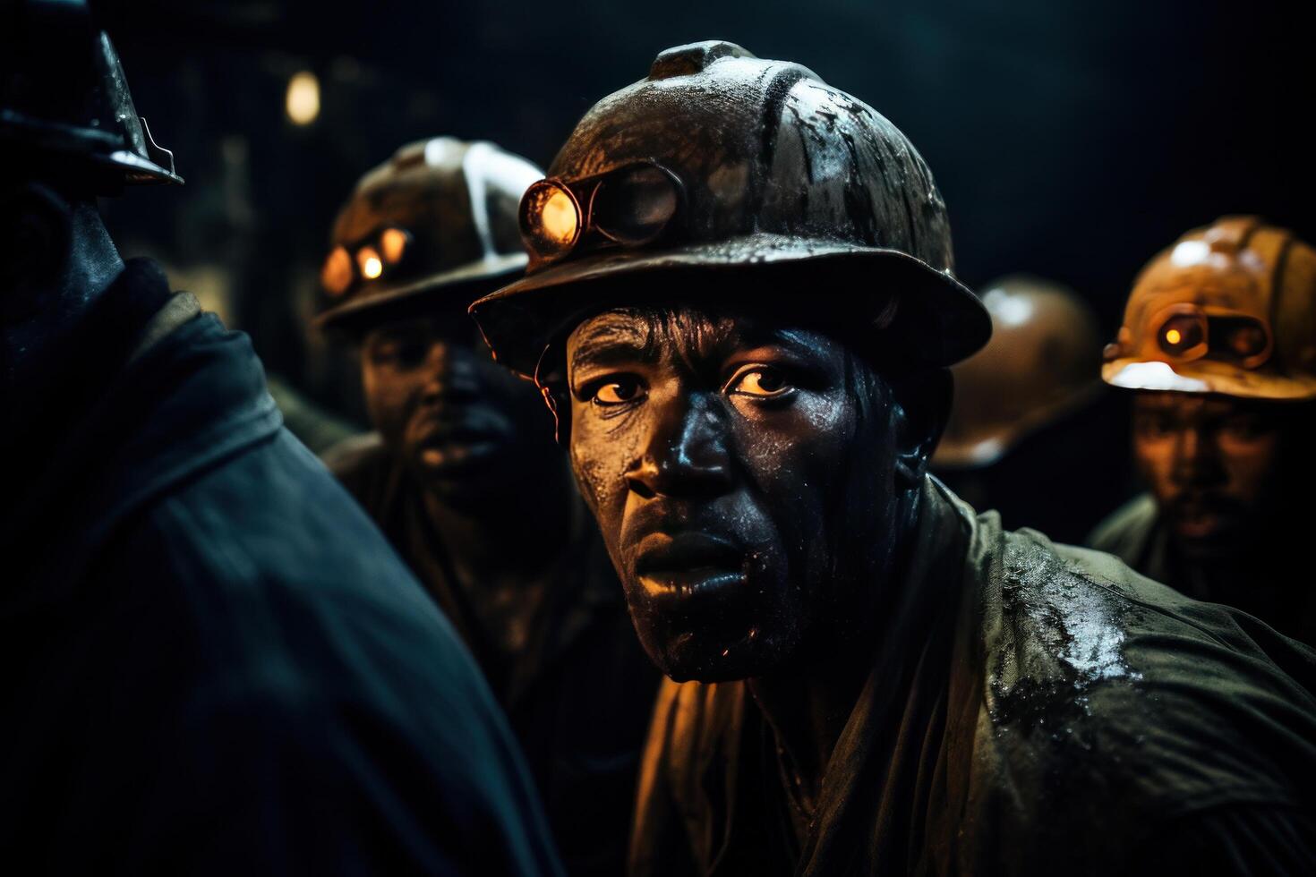 AI generated the african mine workers are making inroads with odisan in the fight against poverty photo