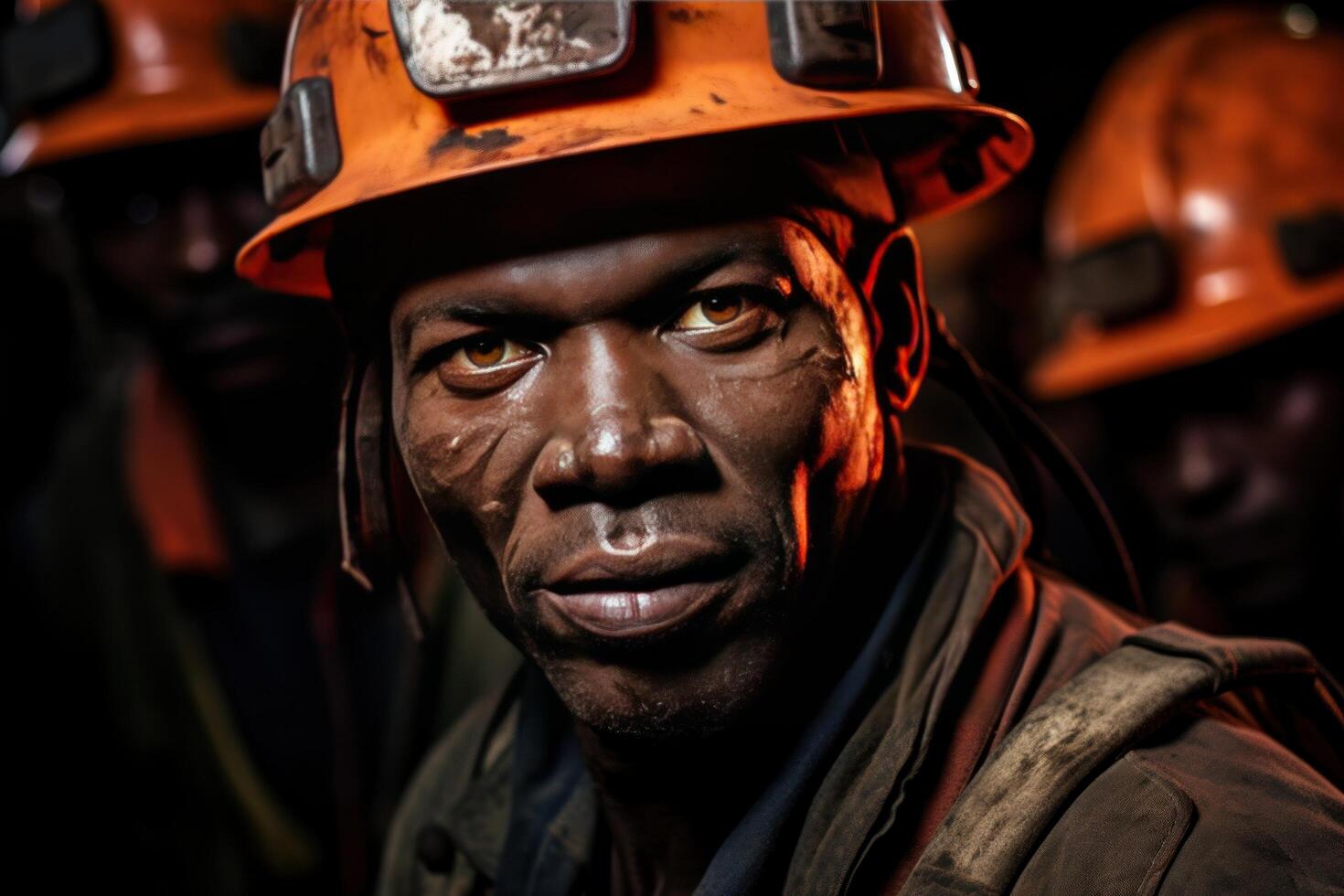 AI generated the african mine workers are making inroads with odisan in the fight against poverty photo