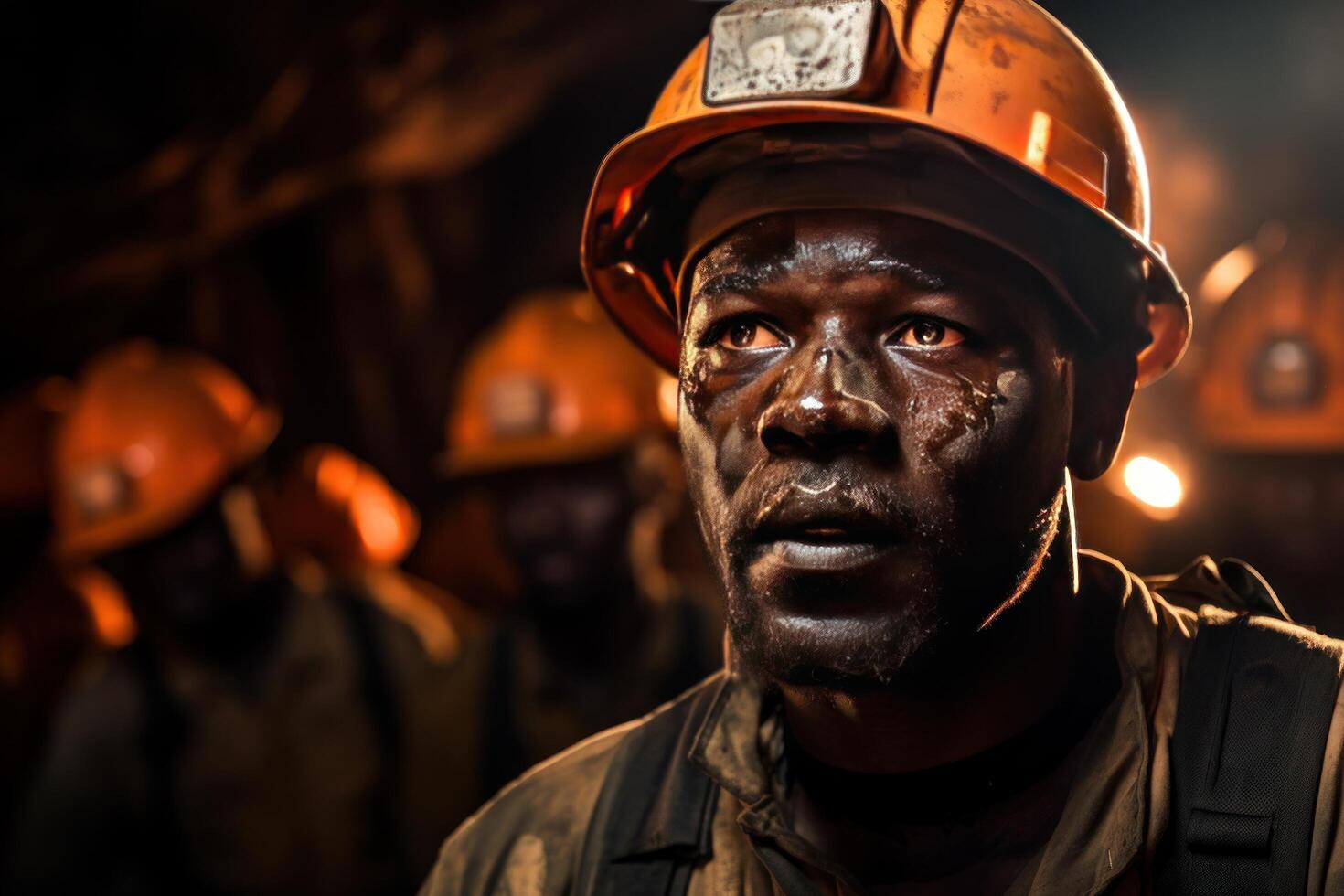 AI generated the african mine workers are making inroads with odisan in the fight against poverty photo