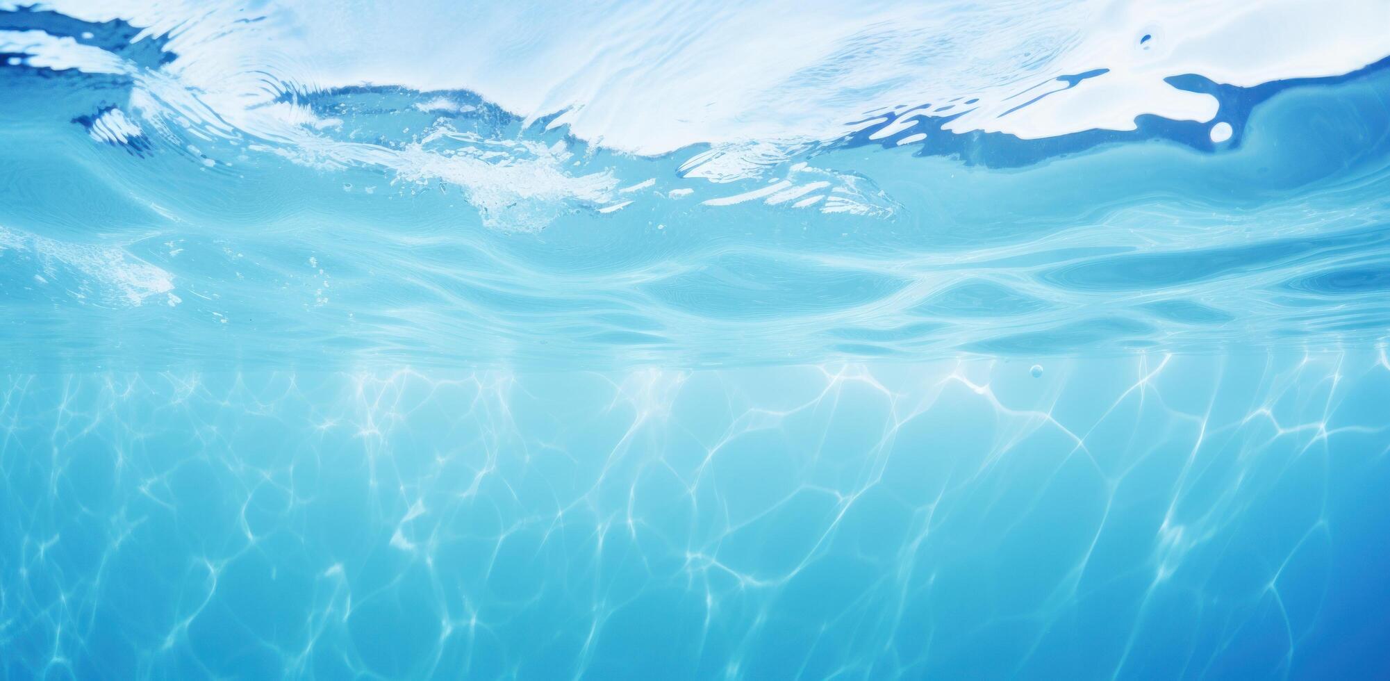 AI generated a blue and white image of water photo