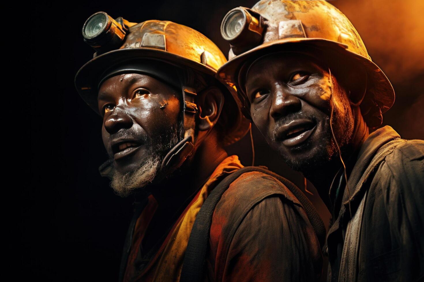 AI generated the african mine workers are making inroads with odisan in the fight against poverty photo