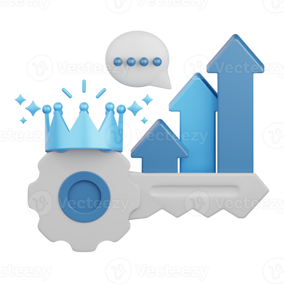 3d rendering keyword ranking isolated useful for digital marketing, advertisement, technology, seo, website, internet, optimization, online, network and other png