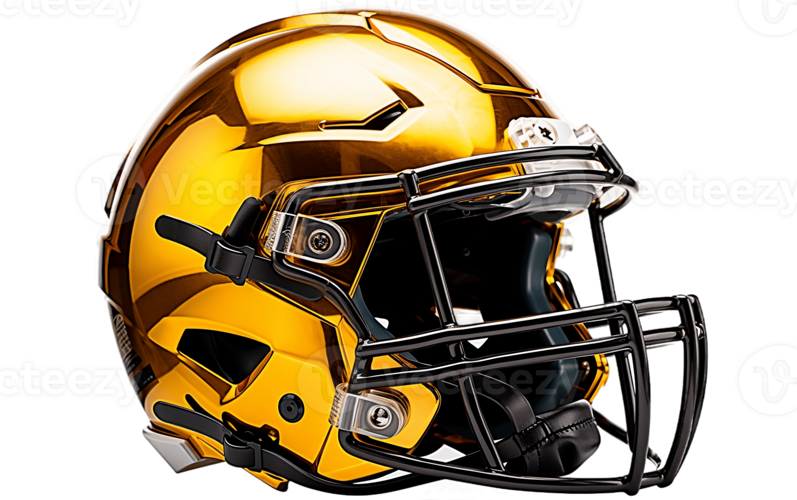 AI generated Football Helmet on white transparent background png