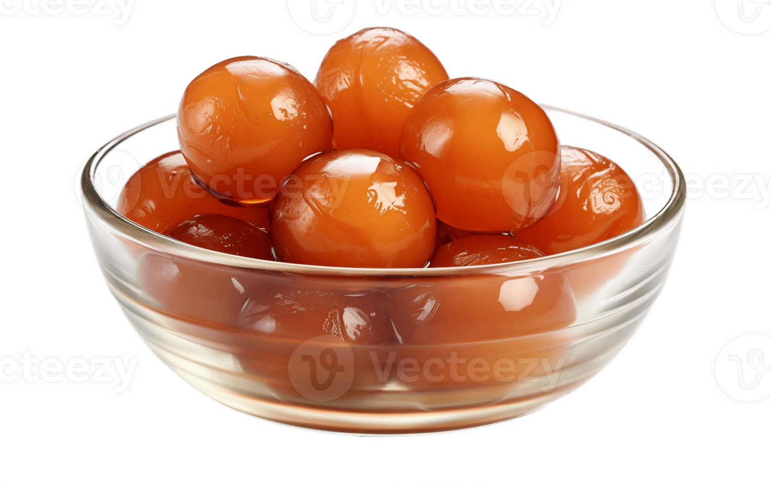 AI generated Gulab Jamun Isolated on Transparent Background png