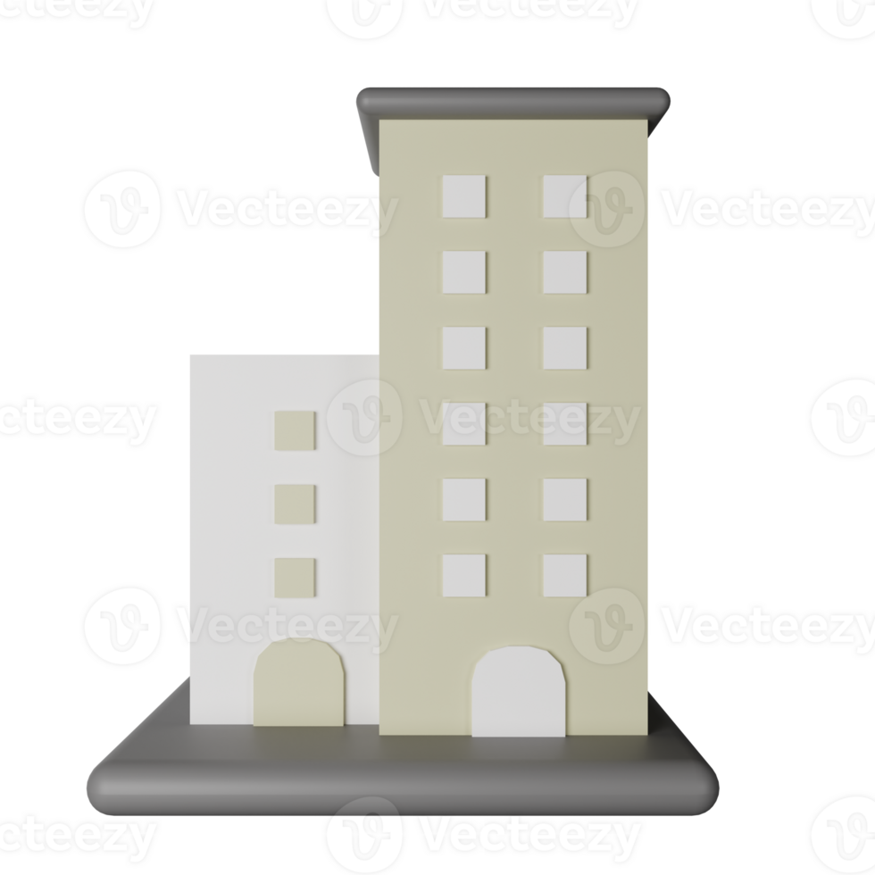Building 3D Icon Illustration png