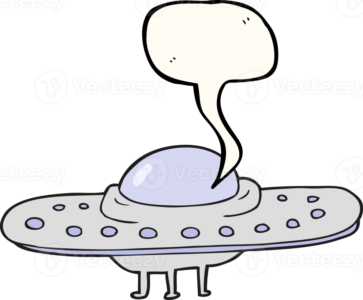 speech bubble cartoon flying saucer png
