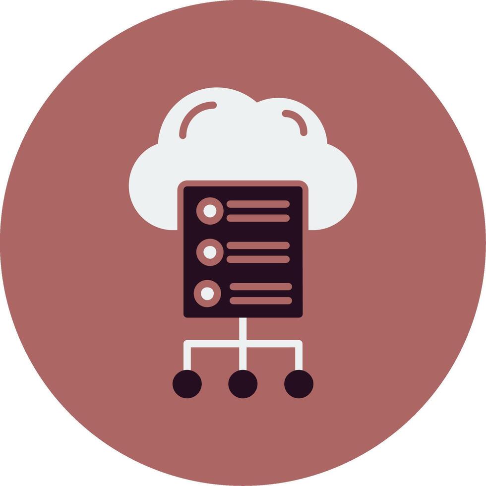 Cloud Server Vector Icon