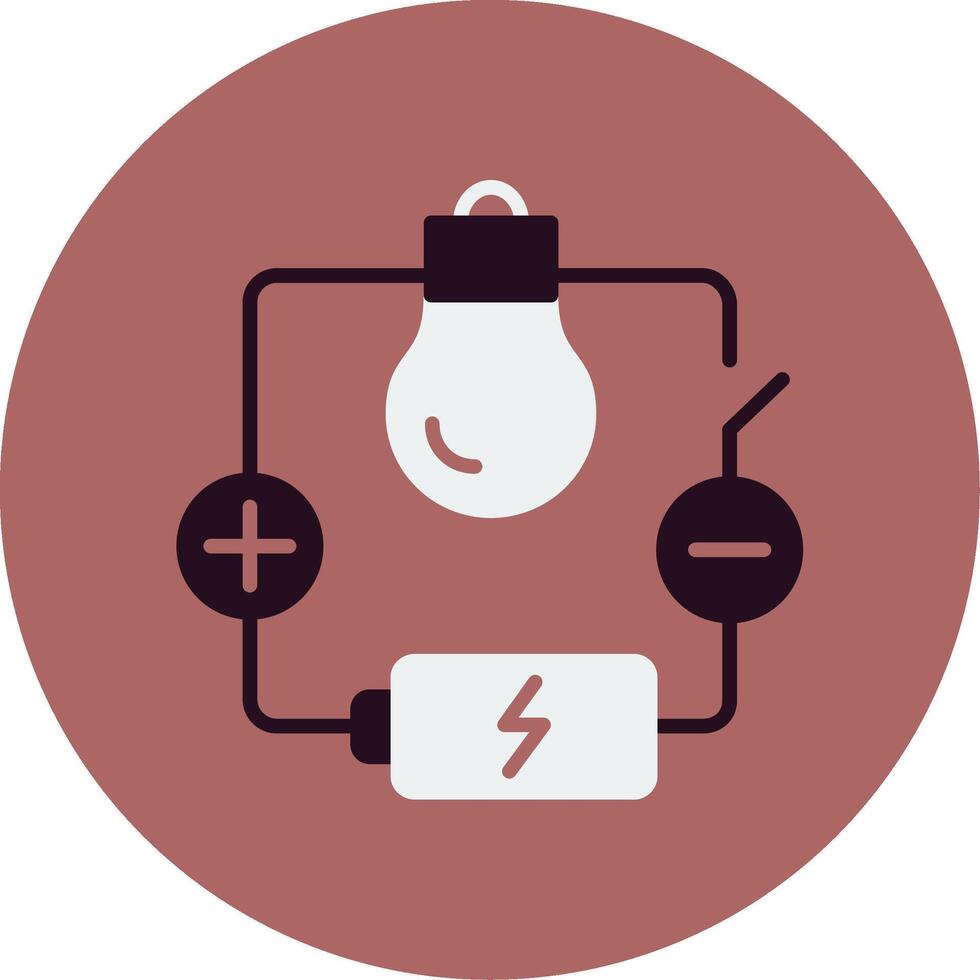 icono de vector de circuito eléctrico