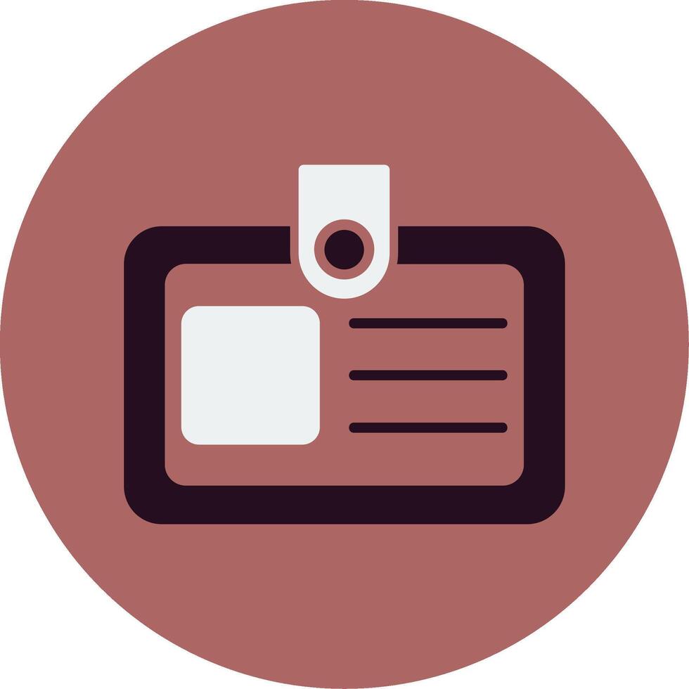 Identification Card Vector Icon