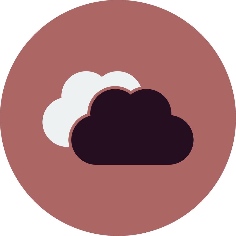 icono de vector de nubes