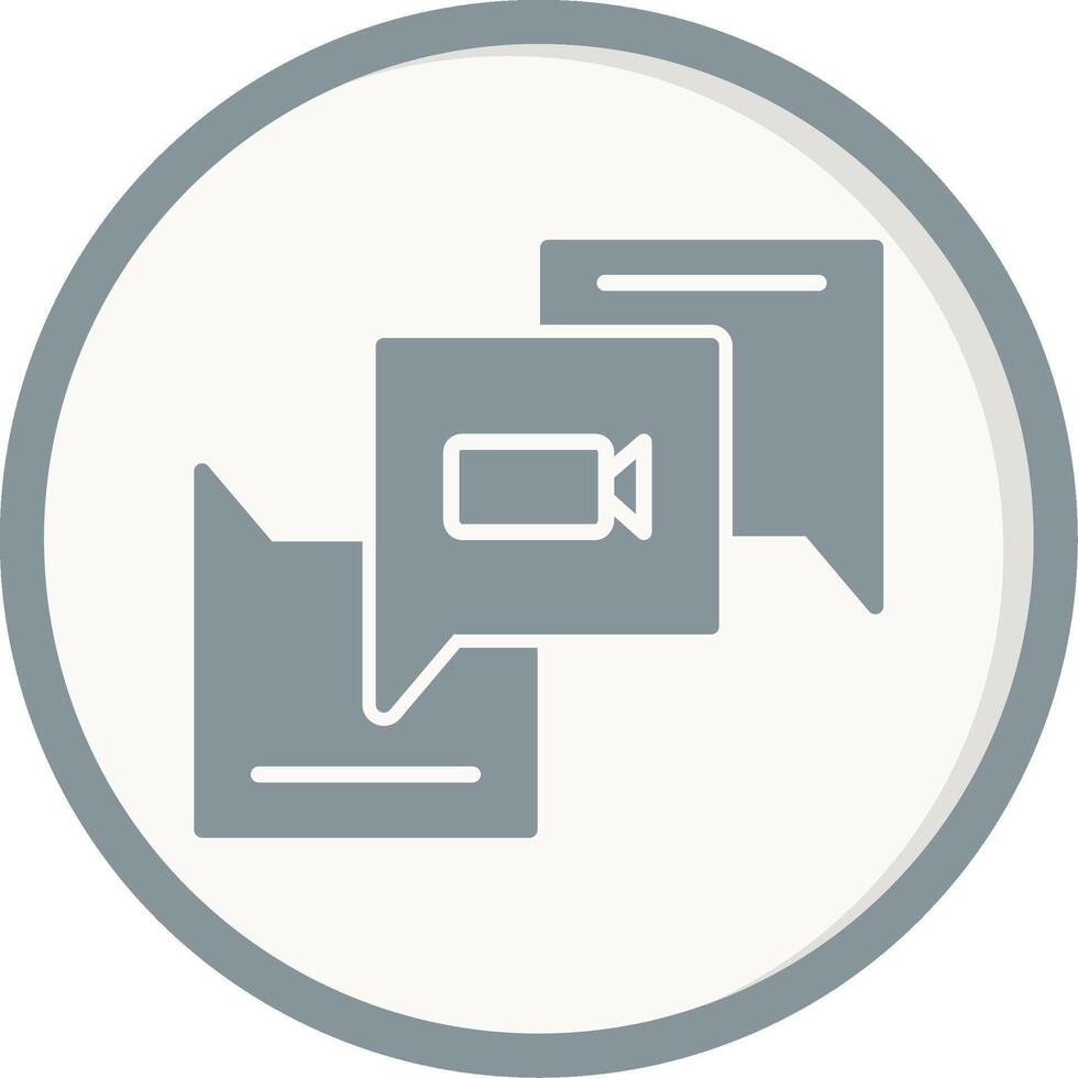 Video Chat Vector Icon