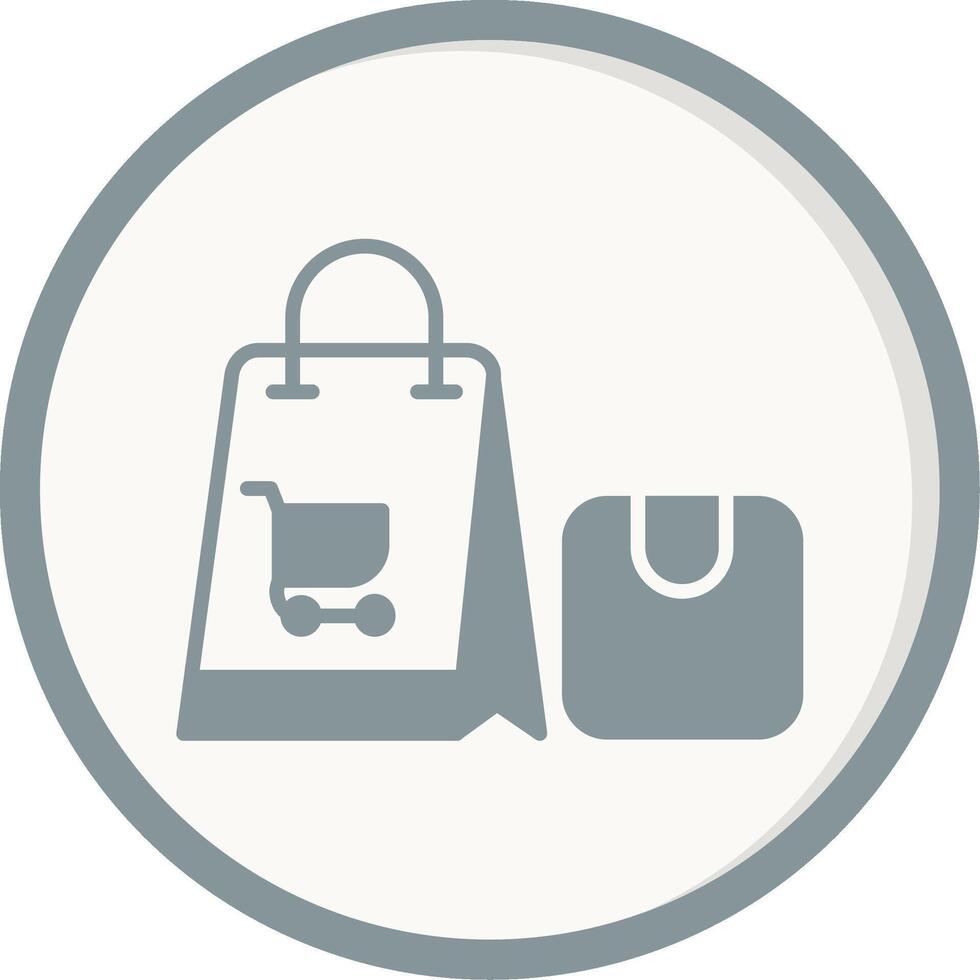 icono de vector de bolsa de compras