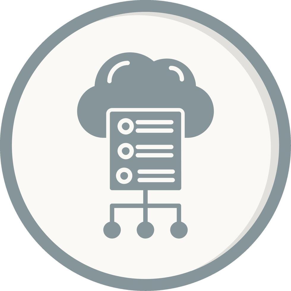 Cloud Server Vector Icon
