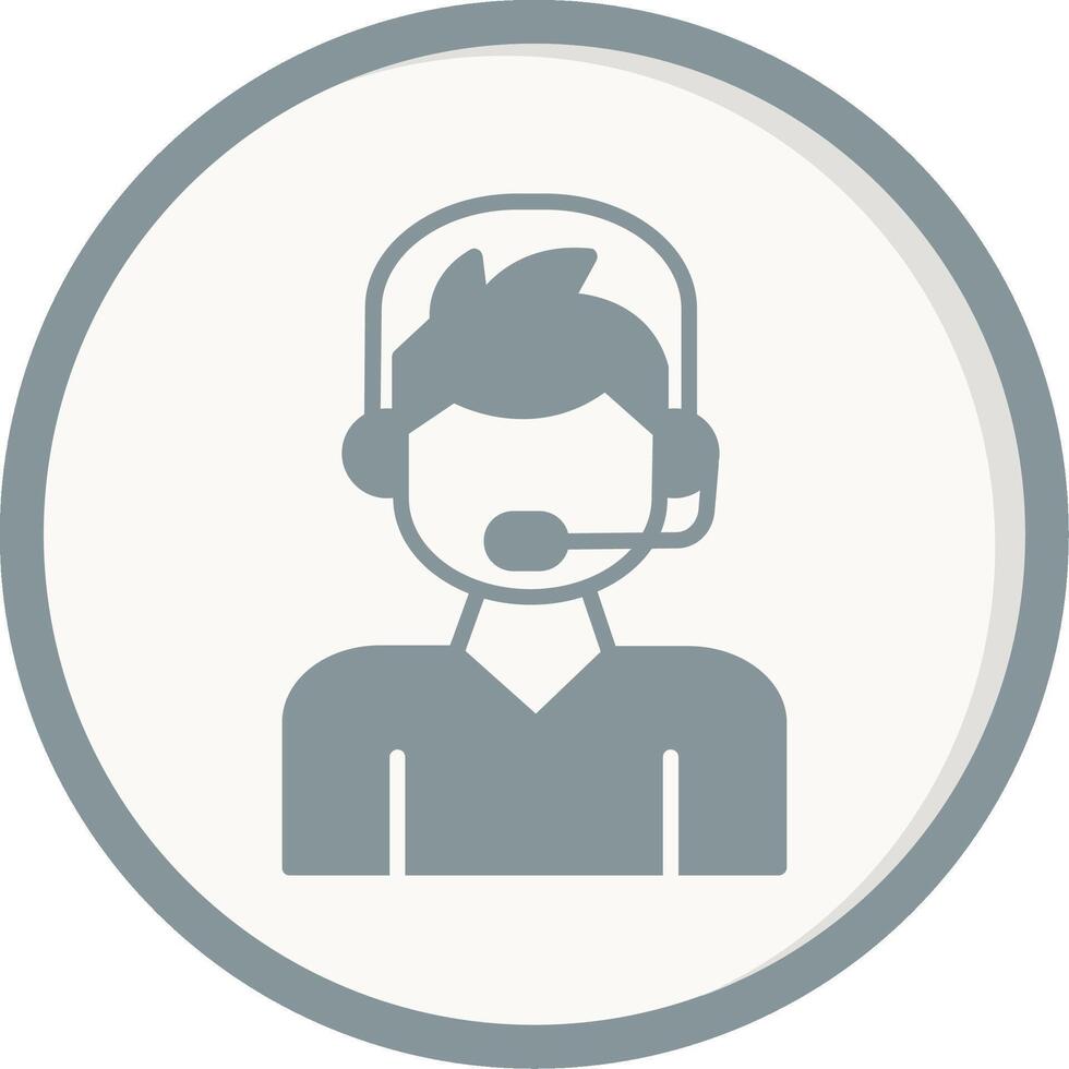 Call Center Agent Vector Icon