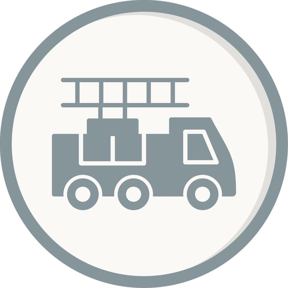 Ladder Truck Vector Icon