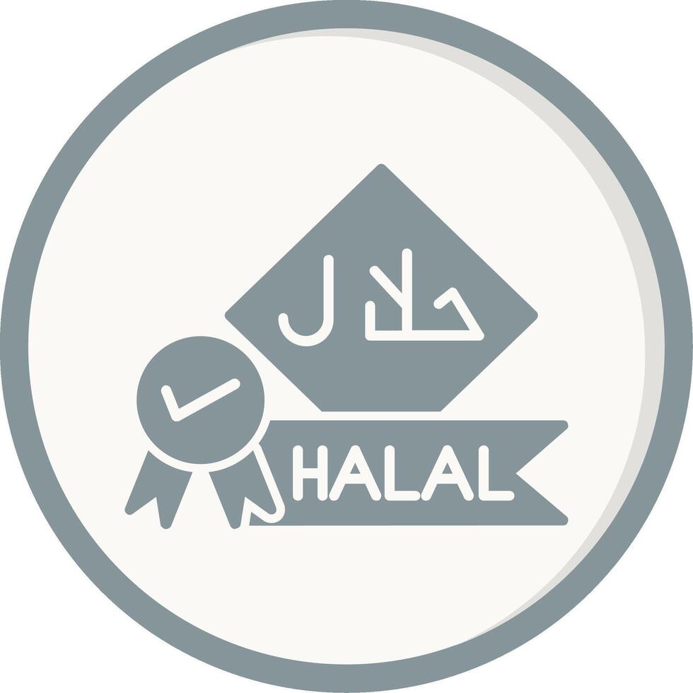 icono de vector halal