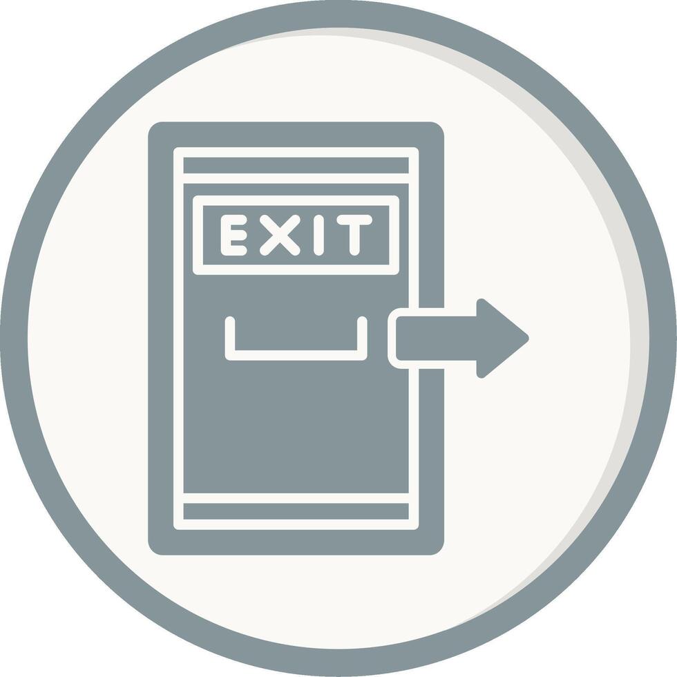 Exit Door Vector Icon