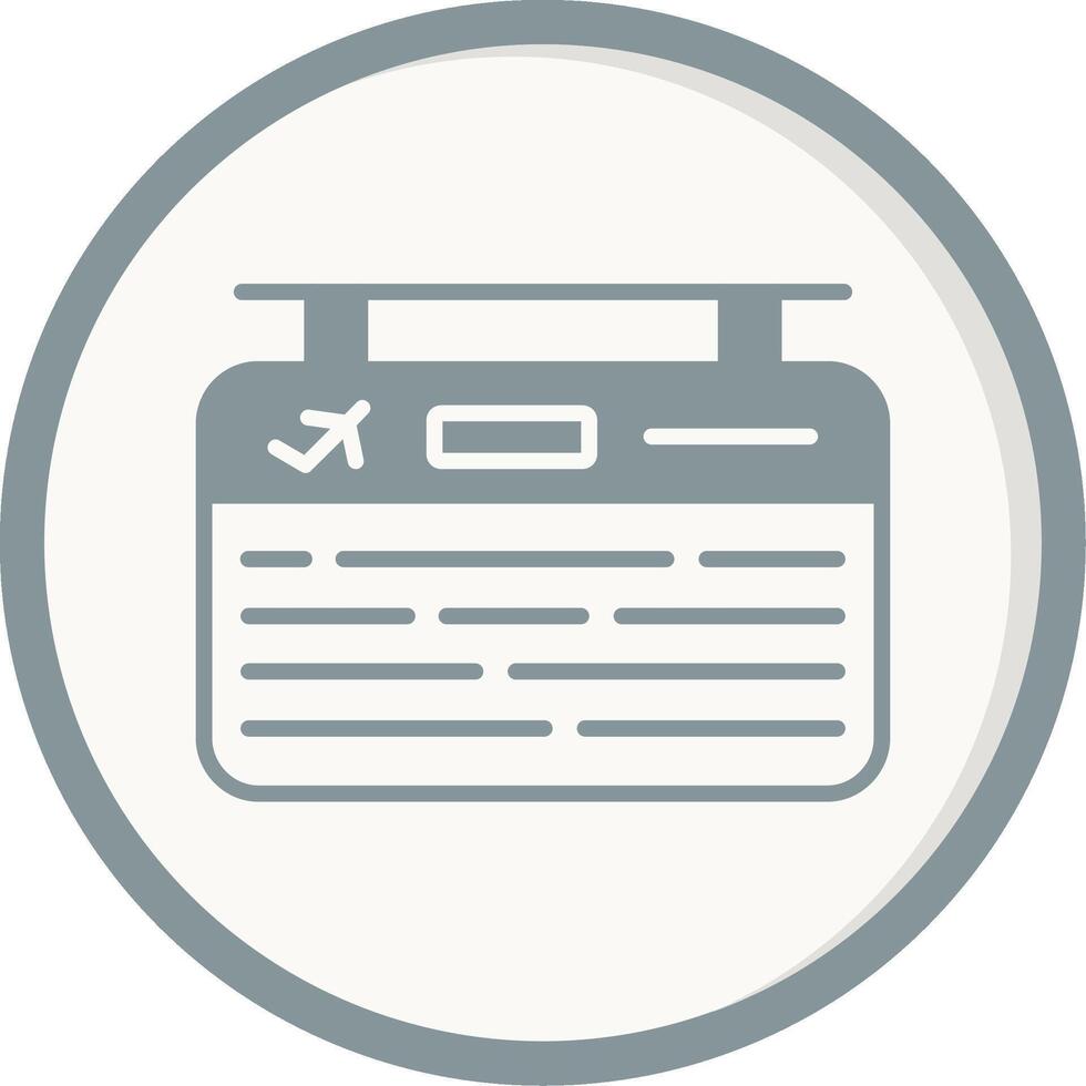 Flight Information Vector Icon